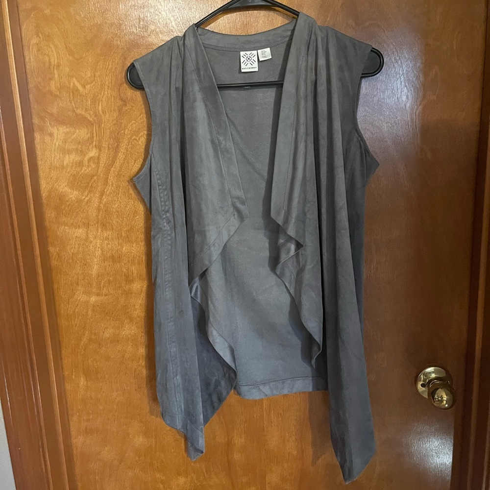 Charcoal gray vest